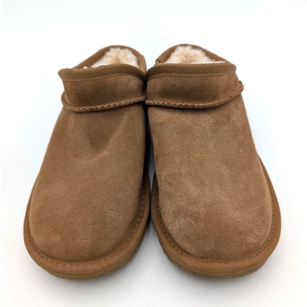 UGG Classic Faux Shearling Slipper Round Toe Unisex Kids Chestnut Sz US1 EU32.5 - Picture 10 of 11